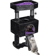 BEWISHOME Cat Tree Tower for Indoor Cats, Gothic Cat Trees with Coffin Bed | Cat Condo Cat House ...
