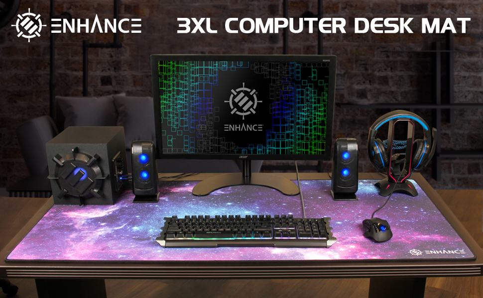 enhance gaming xxxl mouse pad large desk mat
