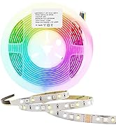 GIDERWEL DC24V RGBWW LED Strip Lights 32.8ft/Roll,Dimmable RGB Cold White Warm White(2700K-6000K)...