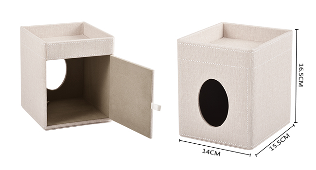 Tissue Box Holder with Tray