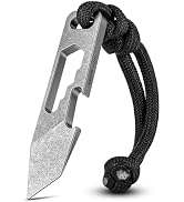 KEEPO LINK Titanium EDC Pry Bar, 4-in-1 Mini Pocket Pry Bar Keychain Tool for Men, OLT08
