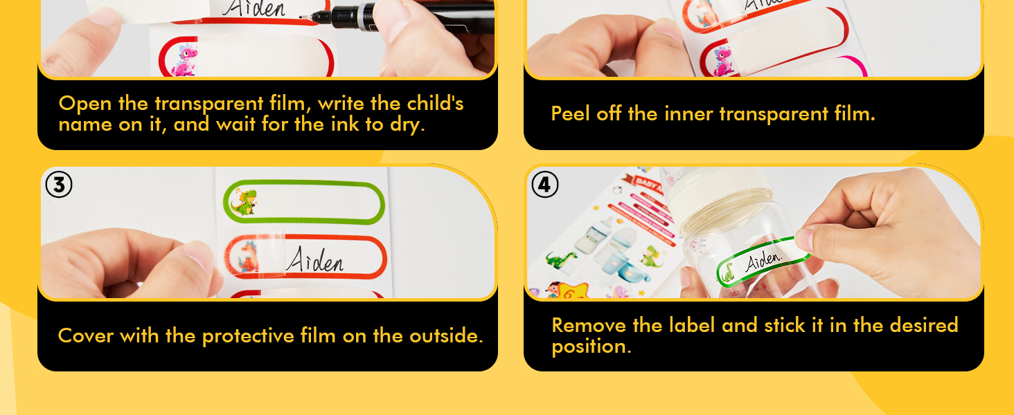 name tag stickers