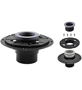QruiLanTu Shower Drain Base Flange Kit Includes 2-Inch PVC Shower Drain Base Flange Threaded Adju...