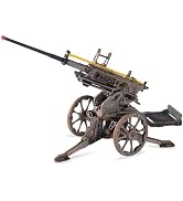 ROKR Anti-Aircraft Gun Mechanical Model Gun Kit, 3D Wooden Puzzles for Adults, DIY Rubber Band Gu...