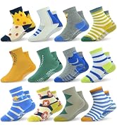 SkiBeaut Toddler Socks, Non Slip Kids Socks Boys Grips Socks Girls Grippy Socks for 1-3/3-5/5-7 Y...