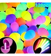 rosulasi 120 Easter Eggs with 120 Mini Glow Sticks Glow in The Dark Easter Eggs Basket Stuffers F...