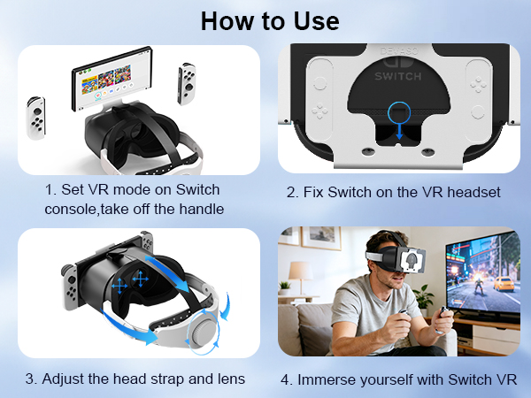 Upgraded VR Headset for Nintendo Switch