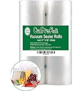 O2frepak 2Pack 11"x50' Rolls 4mil Vacuum Sealer Bags Rolls with BPA Free,Heavy Duty Vacuum Sealer...
