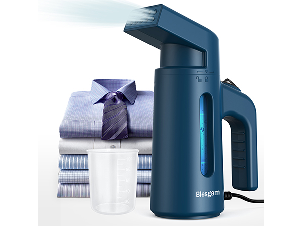 Blesgam Steamer for Clothes 700W, Double Row Steam Clothes Steamer, 180ML Large Capacity Water Ta...