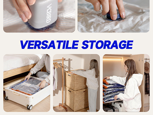 Vacuum Storage Bags with Rechargeable Cordless Pump vacuum seal bags for clothing