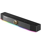 Thomson Computer Speakers, Bluetooth Computer SoundBar, Dynamic RGB PC Speakers with 10W Stereo S...