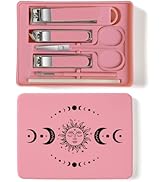TTJHGYQO 6-Piece Nail Clipper Set with Nail File, Tweezers and ingrown toenail Removal kit Travel...