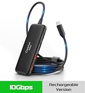 Qeefun 10Gbps USB C Hub, 3.2 USB Hub with 2 USB-C and 2 USB-A, USB 3.2 GEN 2 Splitter with 100W P...