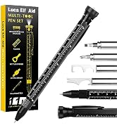 9 in 1 Multitool Pen Gifts For Men, Christmas Gift Stocking Stuffer for Men, with LED Lights, Scr...