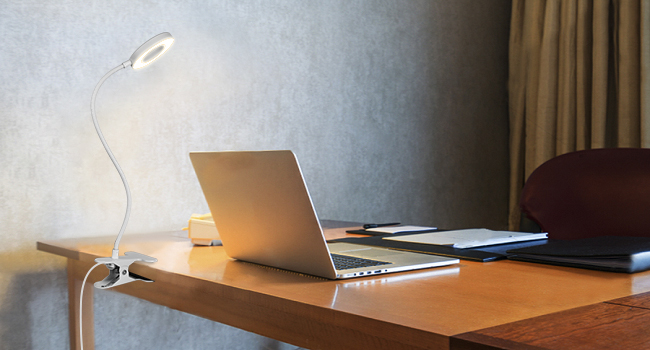 clip on desk lamp for home office