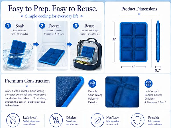 Ice Packs for Lunch Boxes