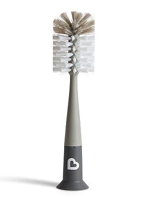 Modern Bristle Bottle Brush, Grey