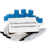 Charles Leonard Dry Erase Board Classroom Pack - Mini Lapboard School Supplies for Teachers, Stud...