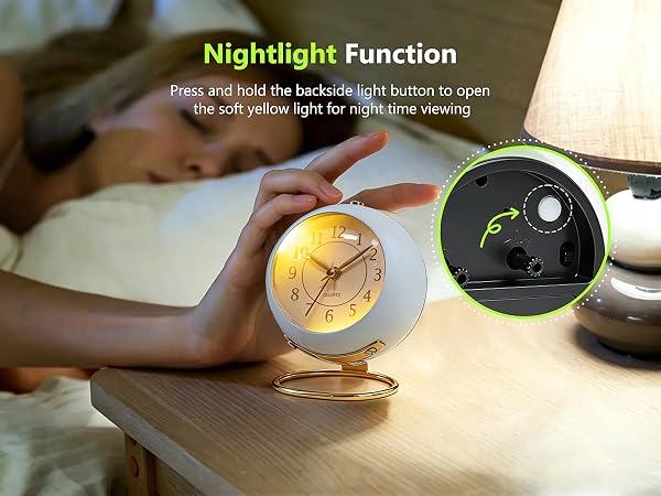 Azxb Analog Alarm Clock