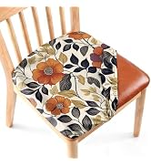 NYZE Stretch Dining Chair Seat Covers Set of 4, Removable Washable Chair Seat Protector, Soft Ela...