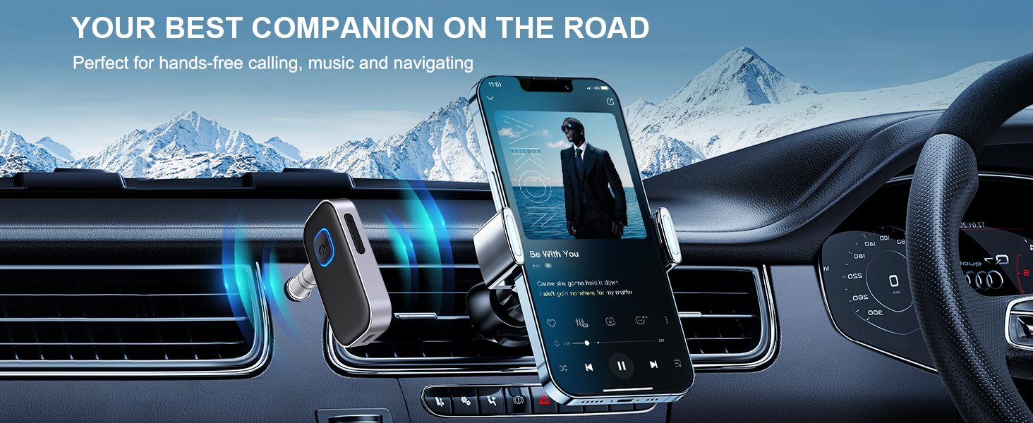 YOUR BEST COMPANION ON THE ROAD - Perfect for hands-free calling, music and navigating