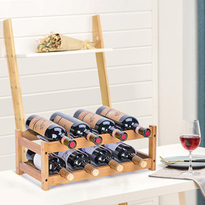 8 bottles wine rack