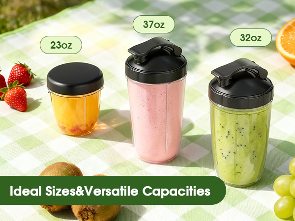 Blenders for Kitchen with 23oz, 32oz, 37oz Easy Go Cups
