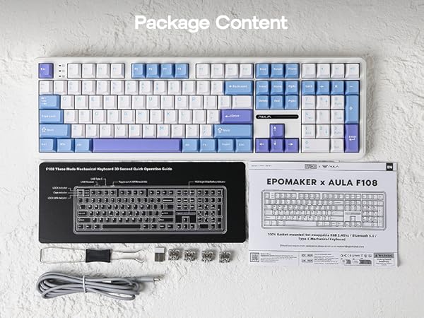 AULA F108 Wireless Gaming Kyeboard