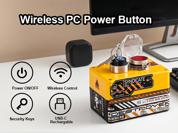 wireless pc power button control