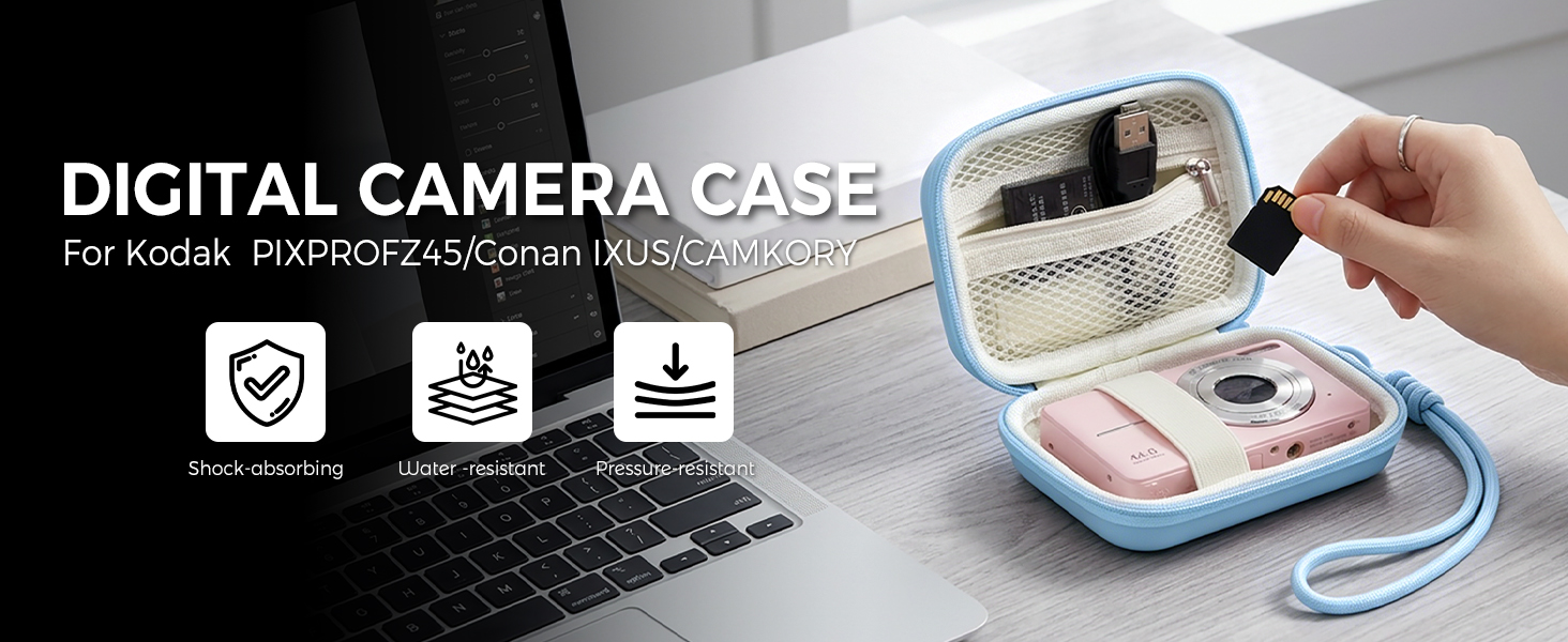camera case bag digital kodak pixpro phone fz45 pink camkory kids cute accessories charm blue small