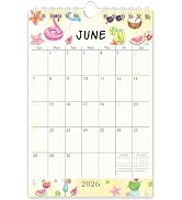 Guasslee Mini Wall Calendar 2026-2027,19 Months Calendar Runs from June 2026 to December 2027,Sma...