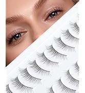 Onlyall Wispy Lashes Natural Look False Lashes Gradual Lash Natural Lashes Fake Eyelashes Thin Ba...