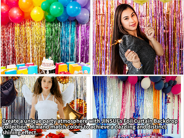 tinsel backdrop