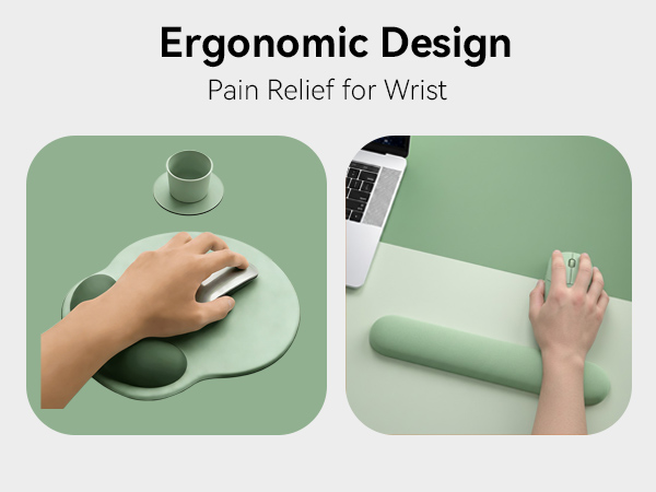 mouse pad with keyboard wrist rest