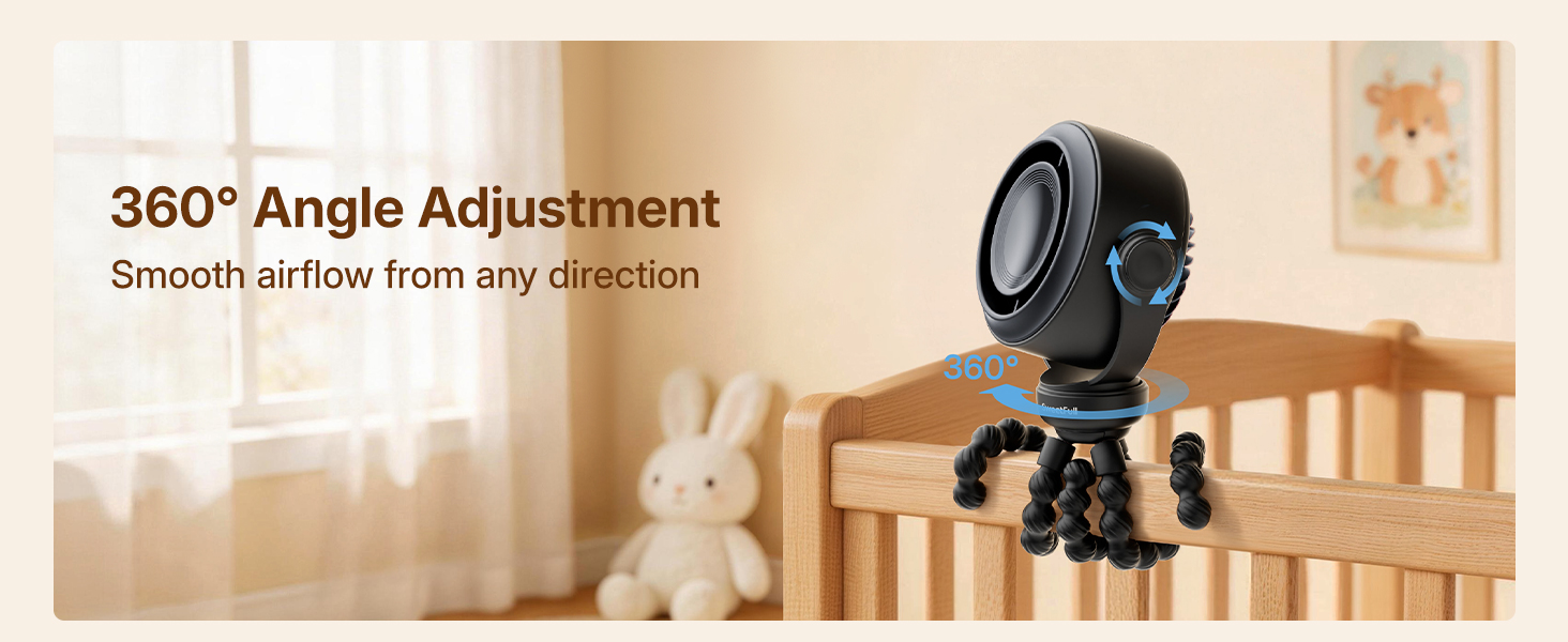 portable stroller fan