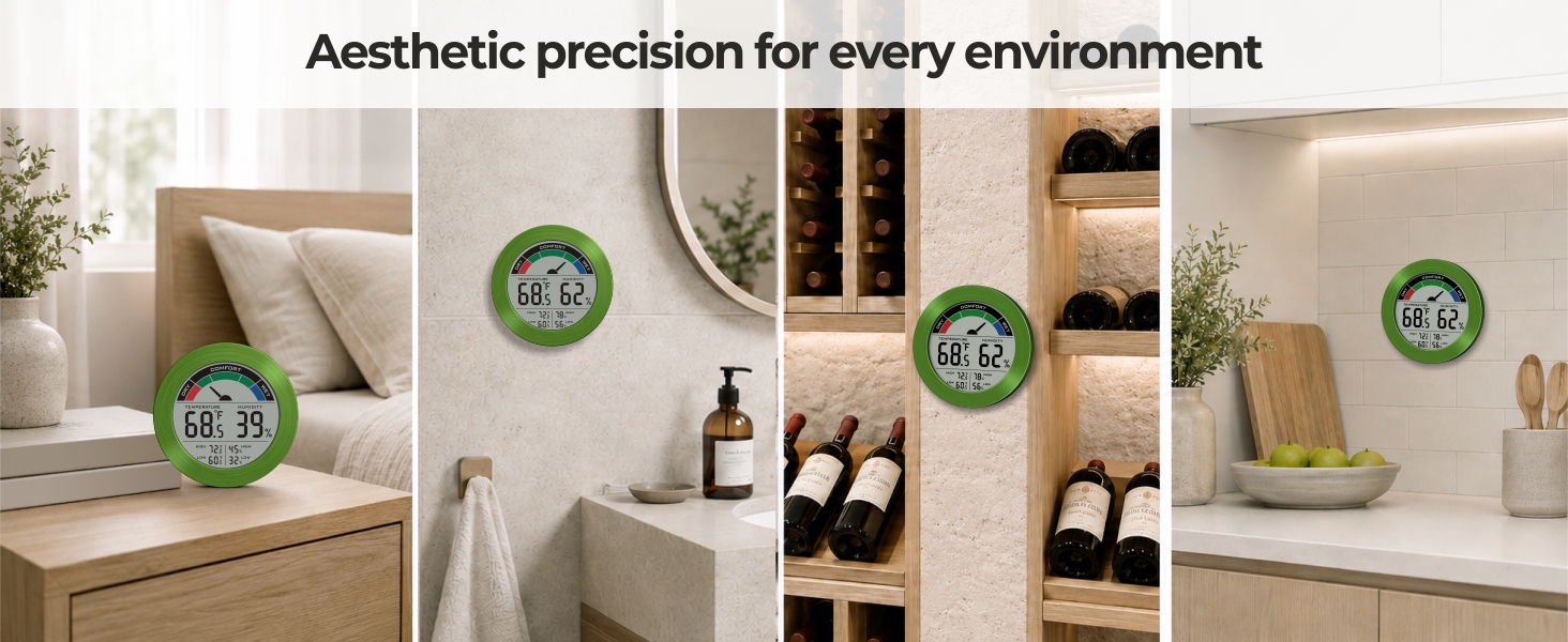 Aesthetic precision of for every environment bedroom, toilet, wine cellar, kitchen etc.