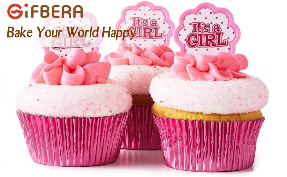Gifbera Cupcake liners