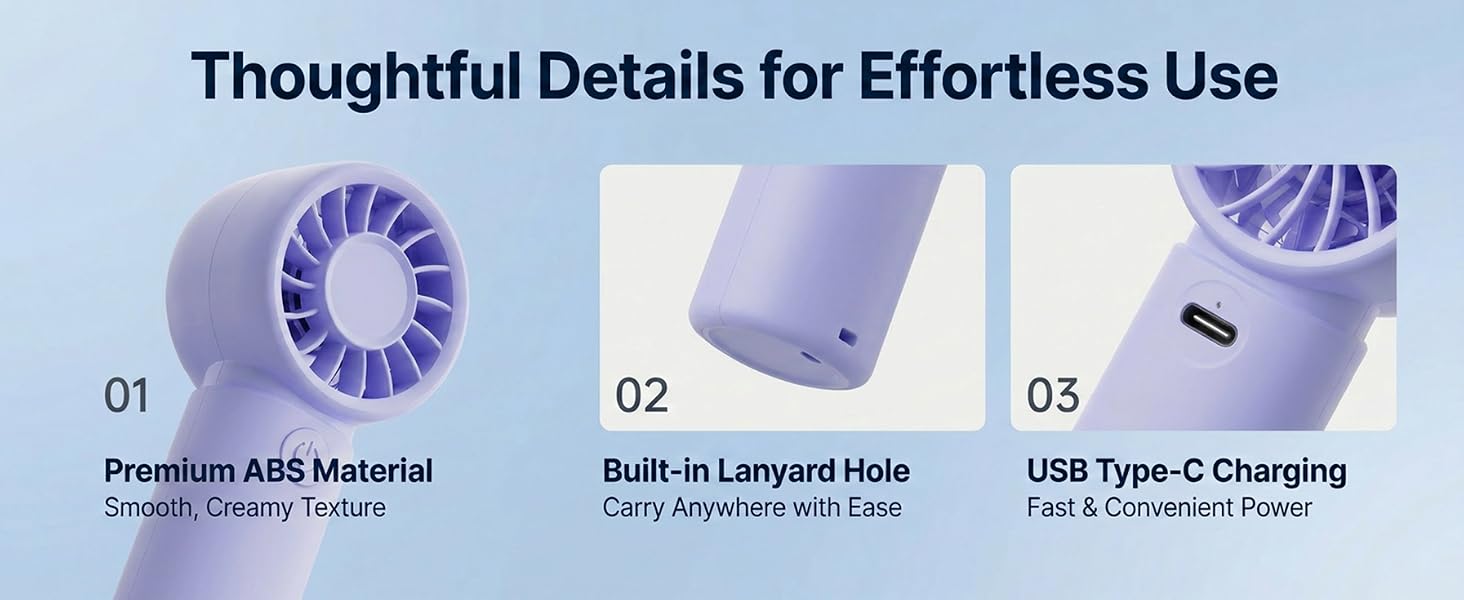 portable mini fan