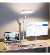 LED Desk Lamp for Home Office – Professional Double-Sided Lighting, Eye-Caring Computer Lamp with...