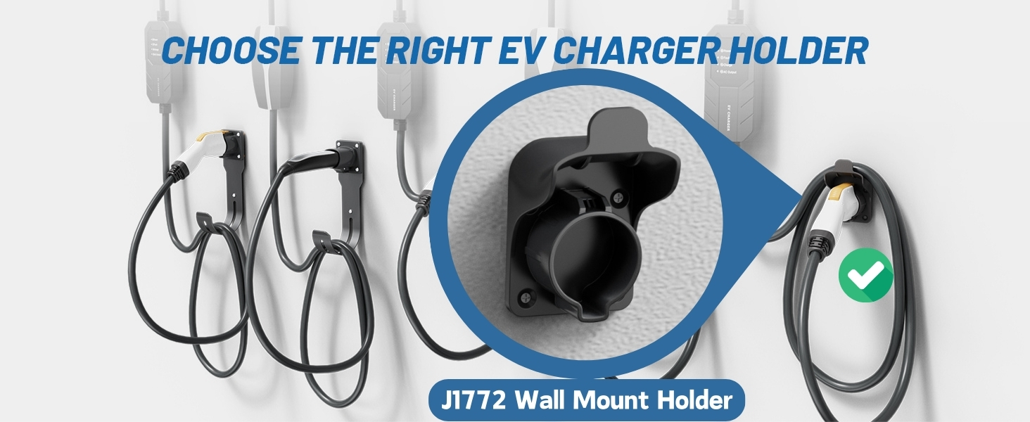 J1772 Ev charger holder