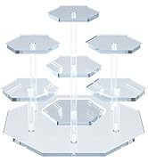 Acrylic Display Stand, Clear Display Stand for Funko POP Figures, 7-Tier Perfume Organizers and S...