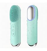 Silicone Facial Cleansing Brush, 3 Modes Rechargeable Face Scrubber,IPX7 Waterproof Electric Face...