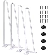 SMARTSTANDARD 16 Inch Heavy Duty Hairpin Furniture Legs, Metal Home DIY Projects for Nightstand, ...
