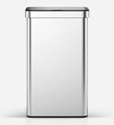 EKO Nova Sensor Trash Can, 21 Gallon/80 Liter Stainless Steel Rectangular Touchless Motion Sensor...