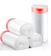 Small Trash Bag - 2.6 Drawstring Garbage Bags Bathroom Trash can Liners 10 Liters for Bedroom Bat...