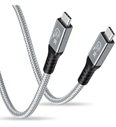 Duttek 240W Thunderbolt 4 Cable 3FT/1M for USB 4 Cable, 40Gbps USB C Mlae to Male Nylon Braided T...
