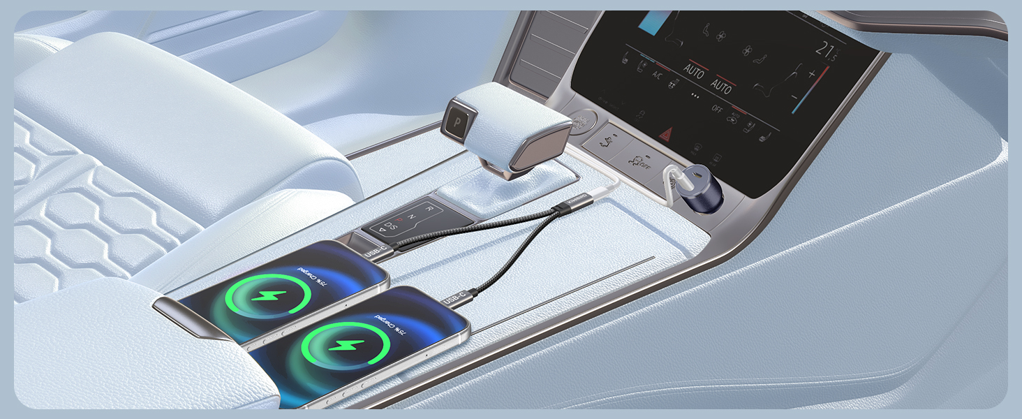 USB C Splitter 1 Female to 2 Male