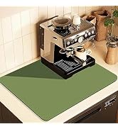 Coffee Mat for Countertops ,Coffee Bar Accessories Fit Under Coffee Maker Espresso Machine, Absor...