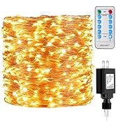 ZAECANY 132 Feet 400 LEDs Copper Wire String Lights, Christmas Lights Indoor Decoration for Party...
