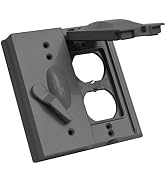 Morris 38923 2-Gangs Multi-Use Weatherproof Cover with Switch, 5-Pack